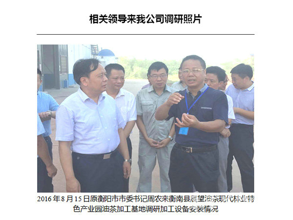 相關領導來我司調研1